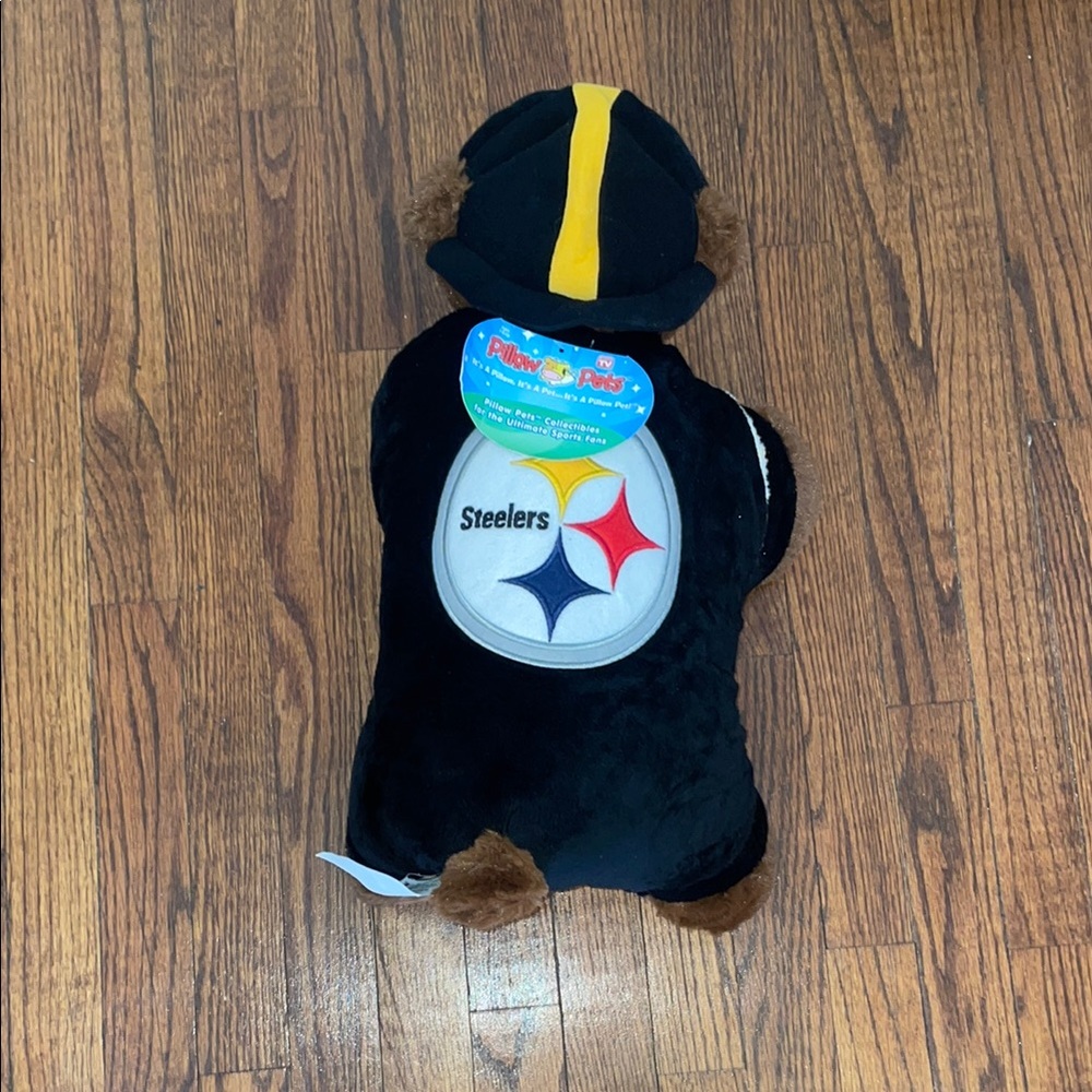 Pillow Pets Steelers Plush Black and Yellow